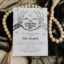 Invitación de Baby Shower de Halloween con amor gó