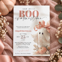 Invitación de Baby Shower de Halloween con Encaje