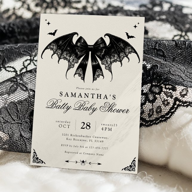 Invitación de Baby Shower de Halloween de época (Subido por el creador)