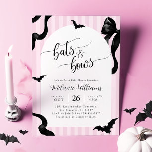 Invitación de baby shower de Halloween de Murciéla