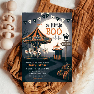 Invitación de Baby Shower de Halloween de Pequeña