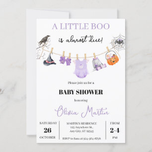 Invitación de Baby Shower de Halloween para Chica