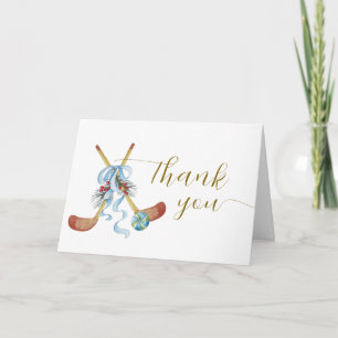 Invitación de Baby Shower de Hockey Floral de Estr