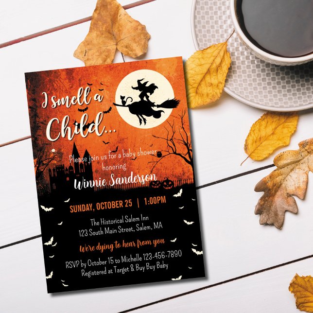 Invitación de Baby Shower de Hocus Pocus (Subido por el creador)