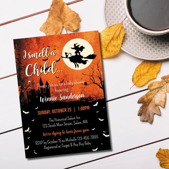 Invitación de Baby Shower de Hocus Pocus (Subido por el creador)