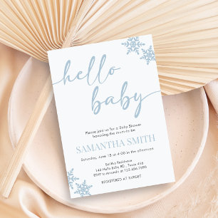 Invitación de Baby Shower de Hola