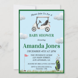 Invitación de Baby Shower de Hole In One Golf