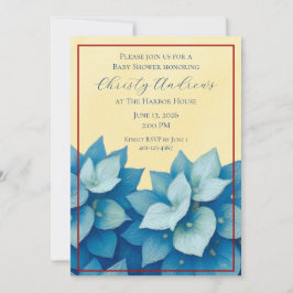 Invitación de Baby Shower de Hortensia Costera