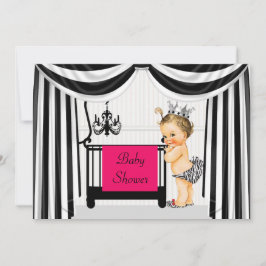 Invitación de Baby Shower de impresión de cebra