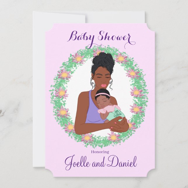 Invitación de Baby Shower de Joelle (Anverso)