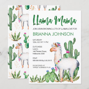 Invitación de Baby Shower de la acuarela del amor