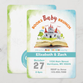 Invitación de Baby Shower de la ducha del libro
