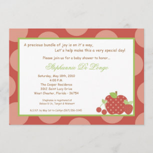 invitación de Baby Shower de la fruta fresca del
