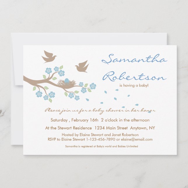 Invitación de Baby Shower de la jerarquía de los (Anverso)