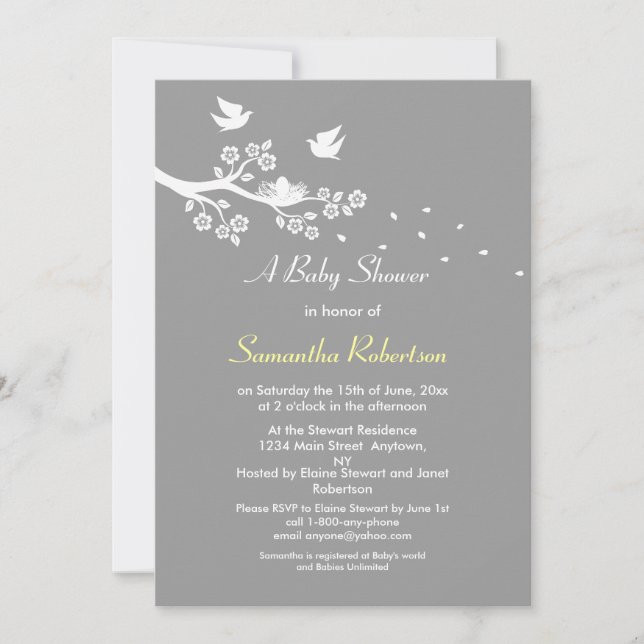 Invitación de Baby Shower de la jerarquía de los (Anverso)