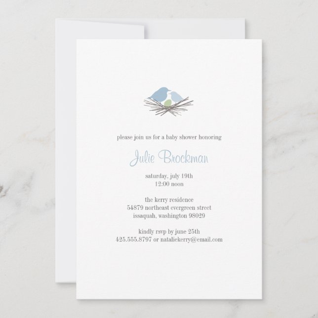 Invitación de Baby Shower de la jerarquía del (Anverso)