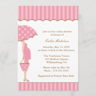 Invitación de Baby Shower de la mamá de la MOD