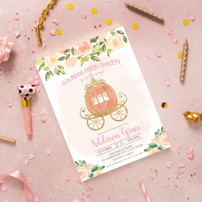 Invitación de Baby Shower de la Princesa de la Cal (Subido por el creador)