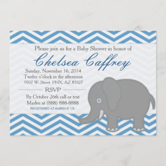 Invitación de Baby Shower de la puntada del