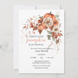 Invitación de Baby Shower de lazo rosa para pequeñ