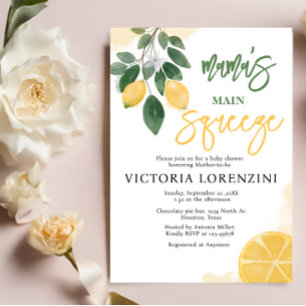 Invitación de Baby Shower de Lemon Mama's Main Squ