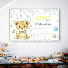 Invitación de Baby Shower de León Adorable – Perso