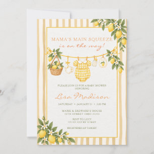 Invitación de Baby Shower de Limón La Principal At