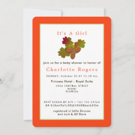 Invitación de Baby Shower de Little Acorns