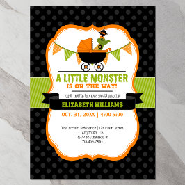 Invitación de Baby Shower de Little Monster Hallow