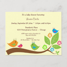 Invitación de Baby Shower de los chirridos del
