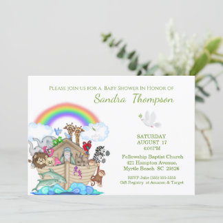 Invitación de Baby Shower de los cristianos árabes