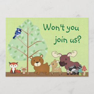 Invitación de Baby Shower de los Critters del