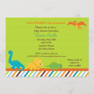 Invitación de Baby Shower de los muchachos del