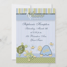 Invitación de Baby Shower de los pescados del