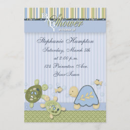 Invitación de Baby Shower de los pescados del
