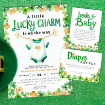 Invitación de Baby Shower de Lucky Charm Irish