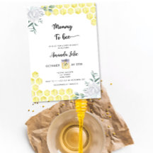 Invitación de baby shower de Mamá abeja