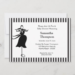 Invitación de Baby Shower de Mamá será Silhouette