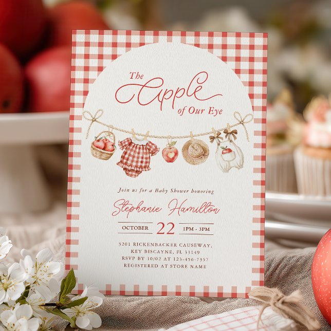 Invitación de Baby Shower de Manzana (Subido por el creador)