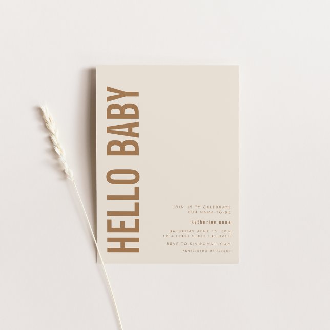 Invitación de Baby Shower de moda (Subido por el creador)
