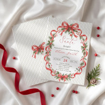 Invitación de Baby Shower de Navidad Santa Baby