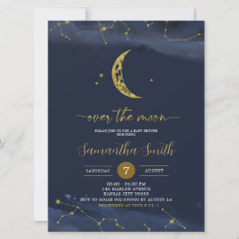 Invitación de Baby Shower de Night Sky Over the Mo