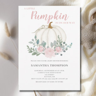Invitación de Baby Shower de Niña Calabacita