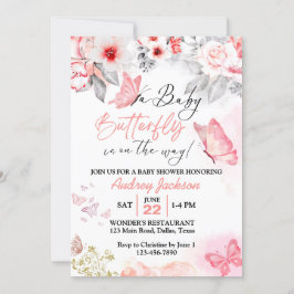 Invitación de Baby Shower de Niña Pastel Preciosa