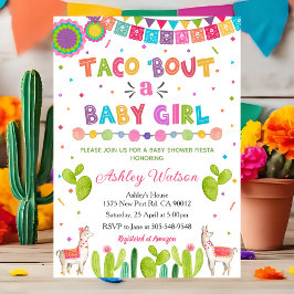 Invitación de Baby Shower de Niña 'Taco 'Bout a Ba
