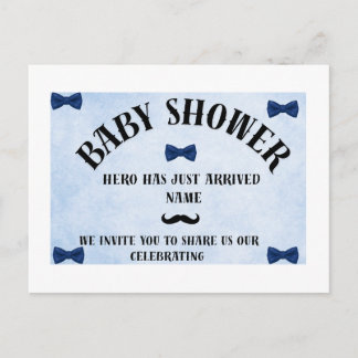 invitación de baby shower de niño