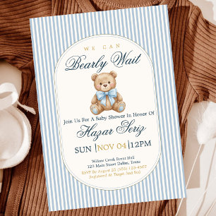 Invitación de Baby Shower de Niño 'Apenas Podemos 