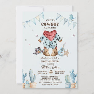 Invitación de Baby Shower de nuestro niñito occide