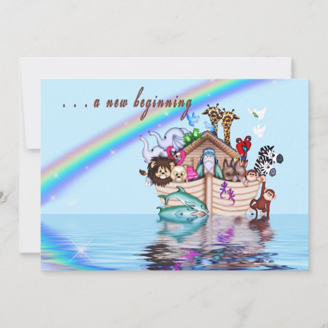 Invitación de Baby Shower de nuevo inicio (Anverso)