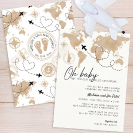 Invitación de Baby Shower de Oh Baby Travel
